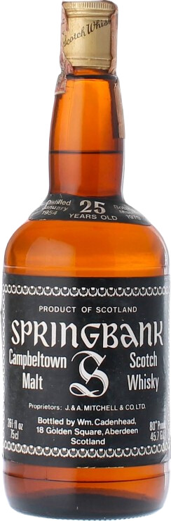 Springbank 1954 CA Dumpy Bottle 25yo 45.7% 750ml
