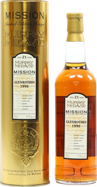 Glenrothes 1990 MM Mission Gold Series Bourbon Jurancon Casks 49.7% 700ml