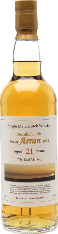 Arran 1995 Private Owner's Bottling 95/348 51% 700ml