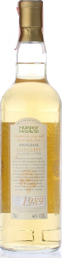 Springbank 1989 MM Bourbon 46% 700ml