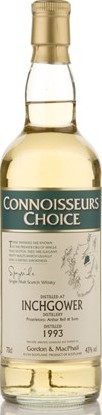 Inchgower 1993 GM Connoisseurs Choice 43% 700ml