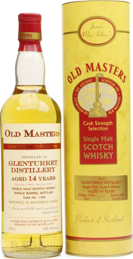 Glenturret 1993 JM Old Masters Cask Strength Selection #188 56.9% 700ml
