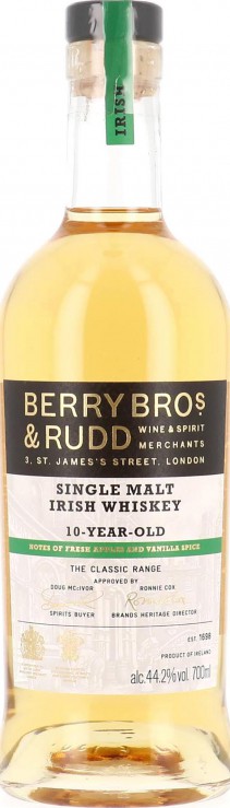 Single Malt Irish Whisky 10yo BR The Classic Range 44.2% 700ml