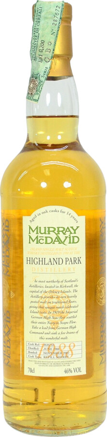 Highland Park 1988 MM 14yo Refill Sherry Cask 46% 700ml
