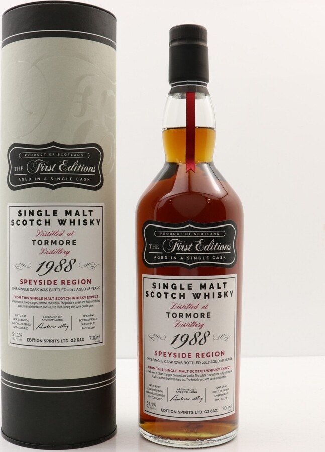 Tormore 1988 ED The 1st Editions 28yo Sherry Cask HL 14356 51.1% 700ml