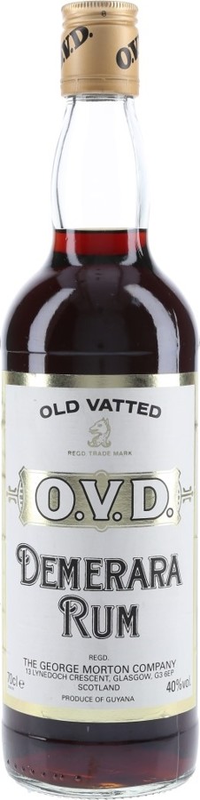 O.V.D Old Vatted Demerara Rum 40% 700ml