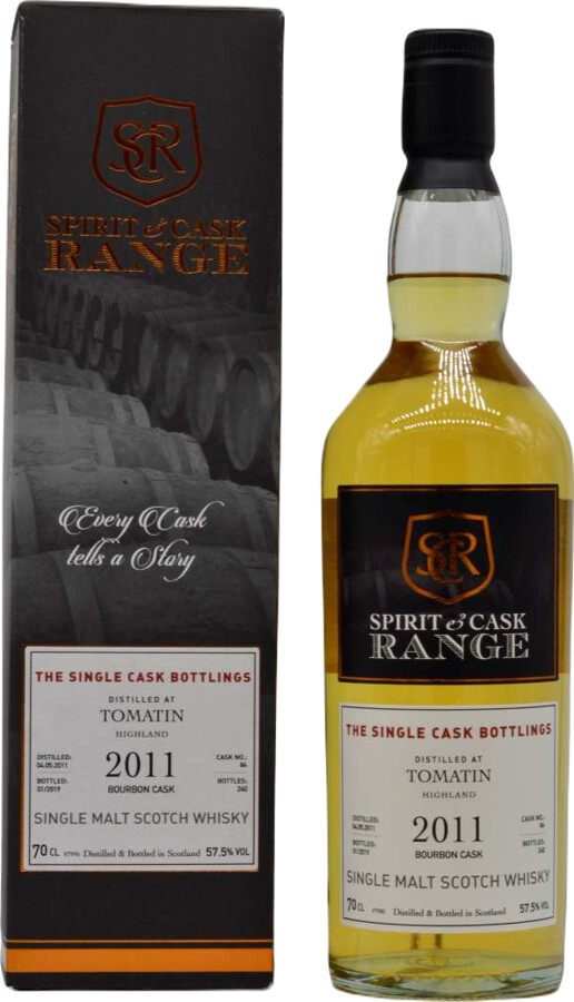 Tomatin 2011 Wx Spirit & Cask Range Bourbon #84 57.5% 700ml