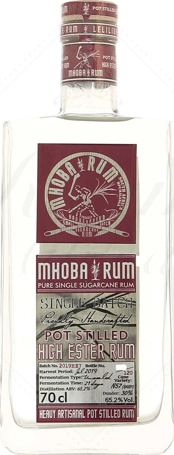 Mhoba Pot Stilled High Ester Rum 65.2% 700ml