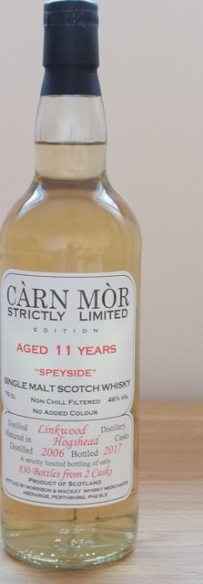 Linkwood 2006 MMcK Carn Mor Strictly Limited Edition 46% 700ml