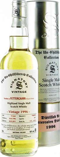 Fettercairn 1996 SV The Un-Chillfiltered Collection #4337 46% 700ml