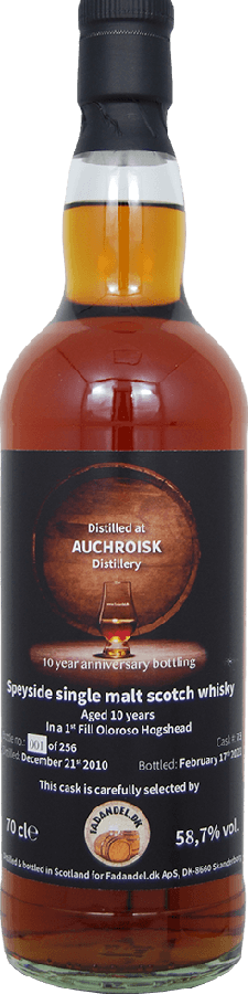 Auchroisk 2010 1st Fill Oloroso Sherry #73 58.7% 700ml