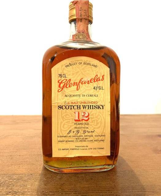 Glenfarclas 12yo All Malt Unblended Scotch Whisky Pinerolo import 43% 750ml