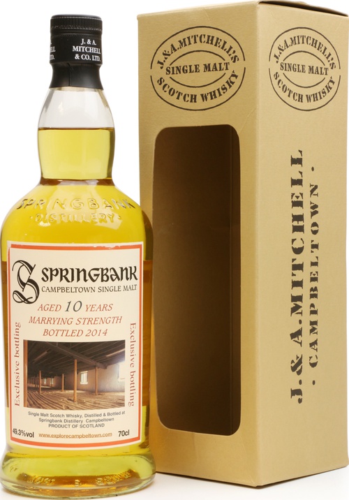 Springbank 10yo Marrying Strength Cadenhead Whisky Shop 49.3% 700ml
