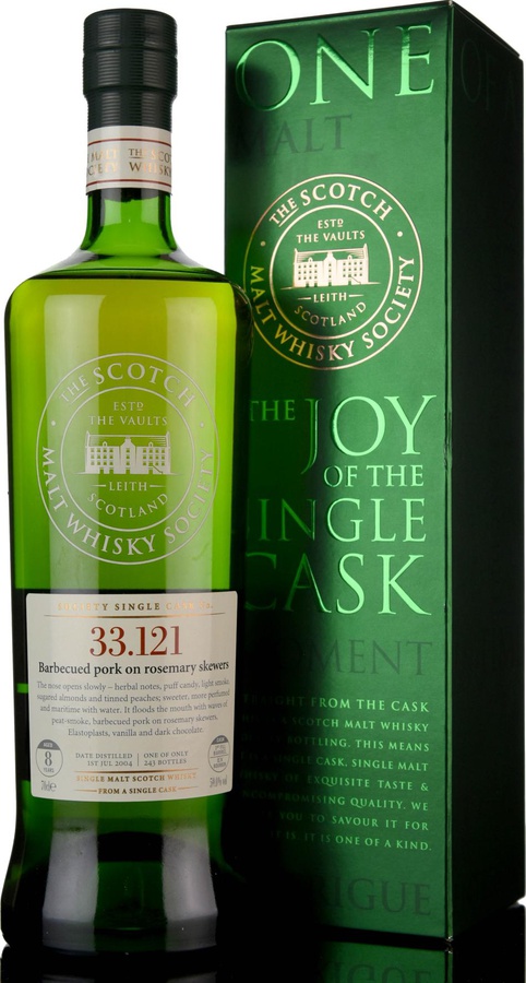 Ardbeg 2004 SMWS 33.121 Barbecued pork on rosemary skewers First-fill ex-Bourbon Barrel 59% 700ml