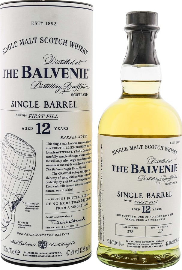 Balvenie 12yo Single Barrel #860 47.8% 700ml