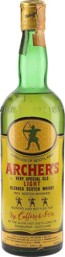 Archer's Very Special Old Light Blended Scotch Whisky 43% 750ml