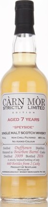 Dufftown 2009 MMcK Carn Mor Strictly Limited Edition 46% 700ml