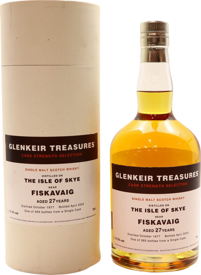 Talisker 1977 TWS Fiskavaig Glenkeir Treasures Cask Strength Selection 27yo Douglas Laing for The Whisky Shop 51.3% 700ml
