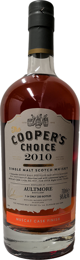 Aultmore 2010 VM The Cooper's Choice Muscat Finish #9527 54% 700ml