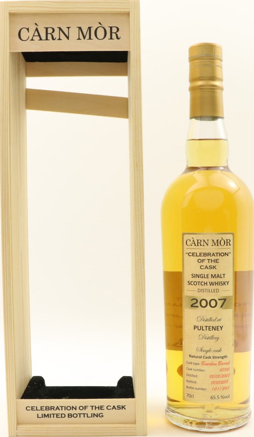 Old Pulteney 2007 MMcK Carn Mor Celebration of the Cask Bourbon Barrel #43561 65.5% 700ml
