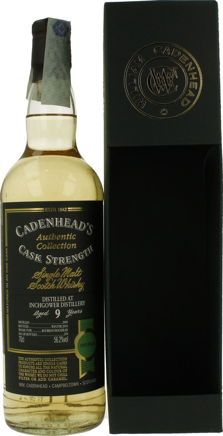 Inchgower 2009 CA Authentic Collection Bourbon Hogshead 56.2% 700ml