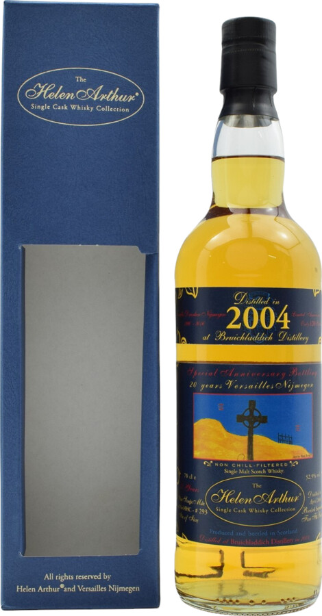 Bruichladdich 2004 HA Special Anniversary Bottling 1st Fill Bourbon Hogshead #293 52.9% 700ml
