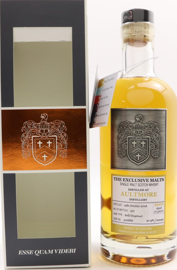 Aultmore 2006 CWC The Exclusive Malts Refill Hogshead #306886 57.3% 700ml