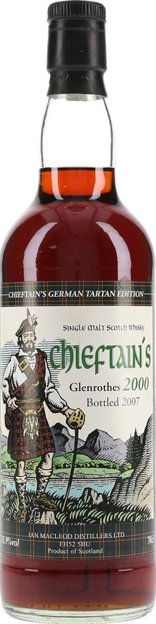 Glenrothes 2000 IM Chieftain's German Tartan Edition Sherry cask 53.9% 700ml