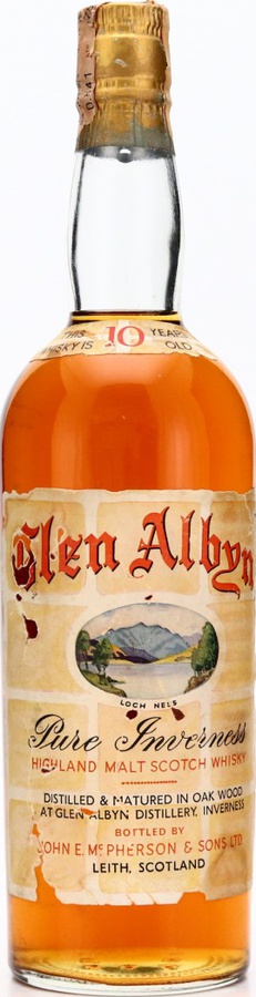 Glen Albyn 10yo Pure Inverness Malt 56.9% 750ml