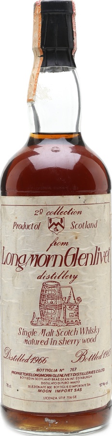 Longmorn 1966 MI 2nd Collection Sherry Wood 57% 750ml