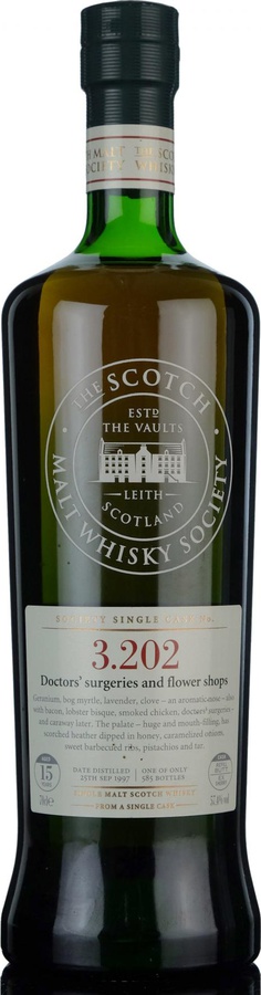 Bowmore 1997 SMWS 3.202 Doctors surgeries and flower shops Refill Sherry Butt 57.4% 700ml