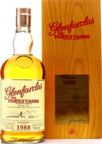 Glenfarclas 1988 The Family Casks Release A13 Refill Sherry Hogshead #821 54.3% 700ml