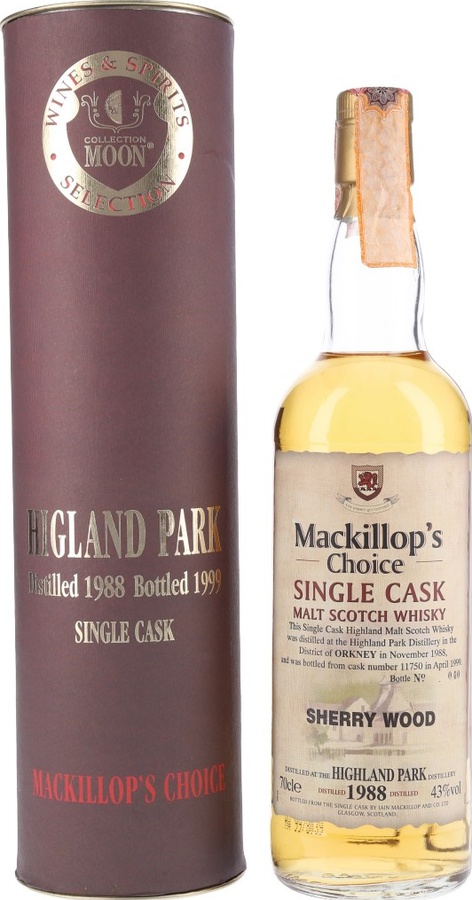 Highland Park 1988 McC Single Cask #11750 43% 700ml