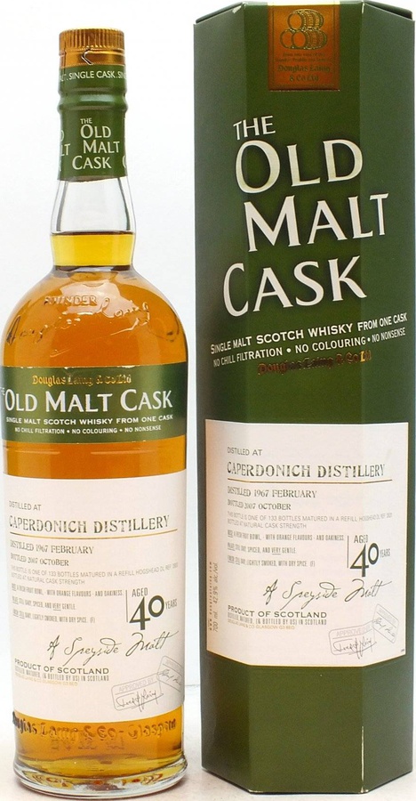 Caperdonich 1967 DL Old Malt Cask Refill Hogshead 42.9% 700ml