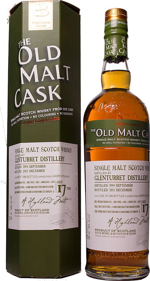 Glenturret 1994 DL Old Malt Cask Sherry Butt 50% 700ml