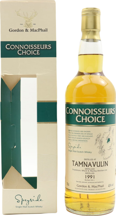 Tamnavulin 1991 GM Connoisseurs Choice Refill Sherry Hogsheads 43% 700ml