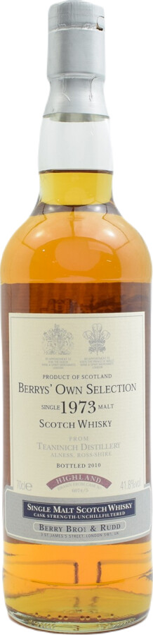 Teaninich 1973 BR Berrys Own Selection 6074/5 41.8% 700ml