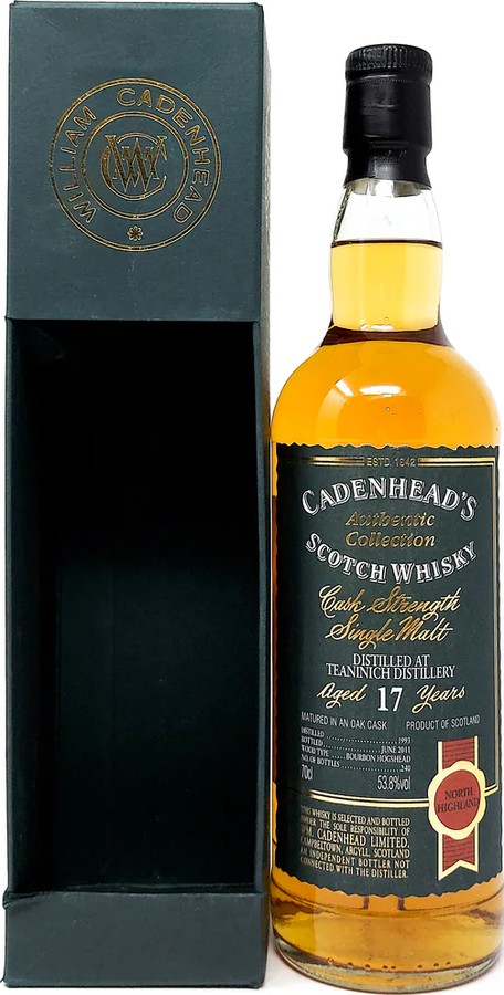 Teaninich 1993 CA Authentic Collection Bourbon Hogshead 53.8% 700ml