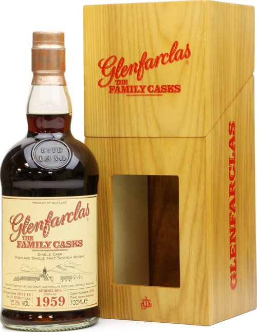 Glenfarclas 1959 The Family Casks Release Sp15 Sherry Hogshead #3226 55.2% 700ml