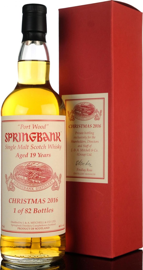 Springbank Christmas 2016 Port Wood 46% 700ml