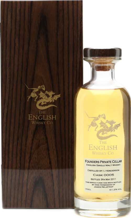 The English Whisky 2006 Founders Private Cellar Ex-Jim Beam Bourbon Barrel #0005 60.8% 700ml
