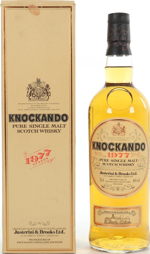 Knockando 1977 by Justerini & Brooks Ltd 40% 750ml
