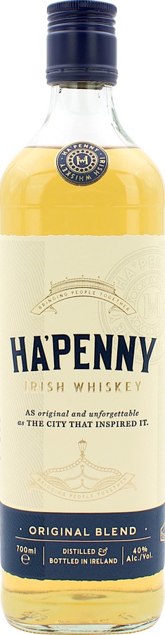 Ha'Penny Irish Whisky Original Blend Bourbon and Sherry 40% 700ml