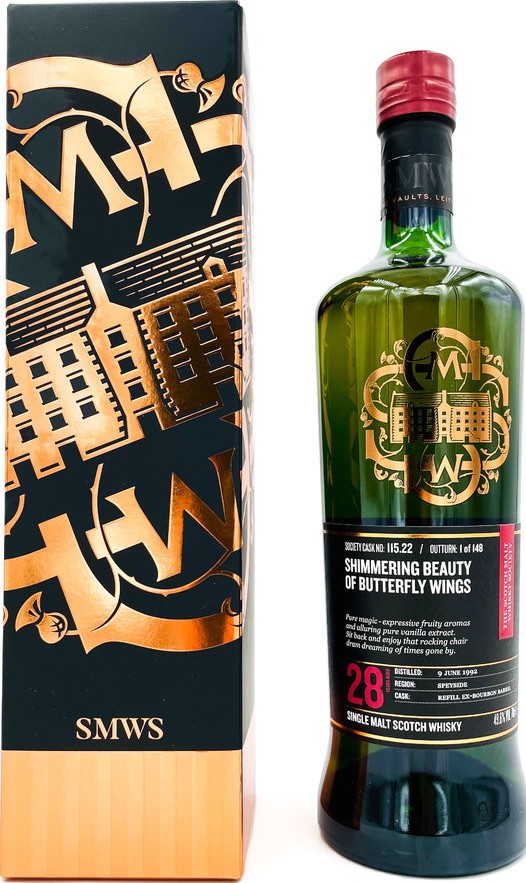 An Cnoc 1992 SMWS 115.22 Shimmering beauty of butterfly wings Refill Ex-Bourbon Barrel 49.6% 700ml