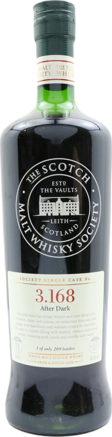 Bowmore 1999 SMWS 3.168 After Dark first Fill Sherry Butt 58.1% 700ml