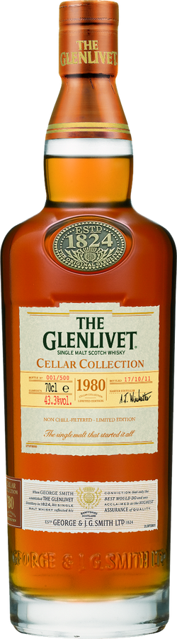 Glenlivet 1980 Cellar Collection 1st Fill American Oak Casks 43.3% 700ml