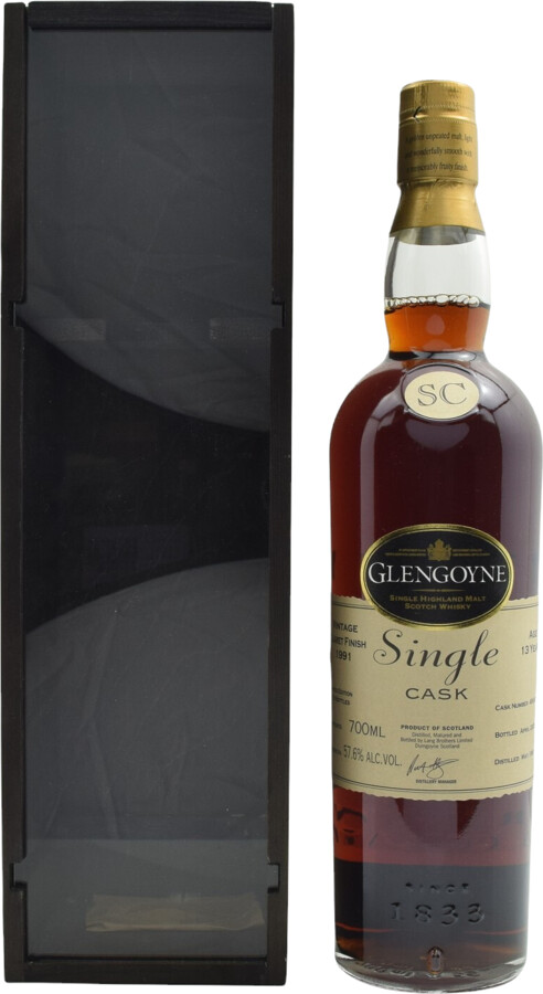 Glengoyne 1991 Claret Finish Single Cask 13yo #49047 57.6% 700ml
