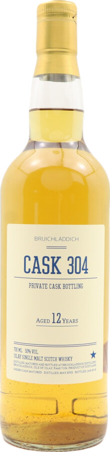 Bruichladdich 2003 Private Cask Bottling 12yo Sherry Hogshead #304 50% 700ml