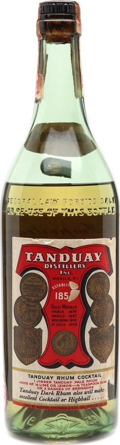 Tanduay Pale Rum 45% 750ml