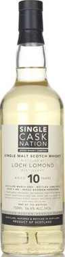 Loch Lomond 2006 JWC Single Cask Nation Refill Bourbon Hogshead #486 56.6% 750ml